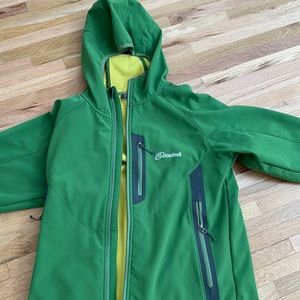 Green and yellow cloudveil men’s fleece coat. Medium
